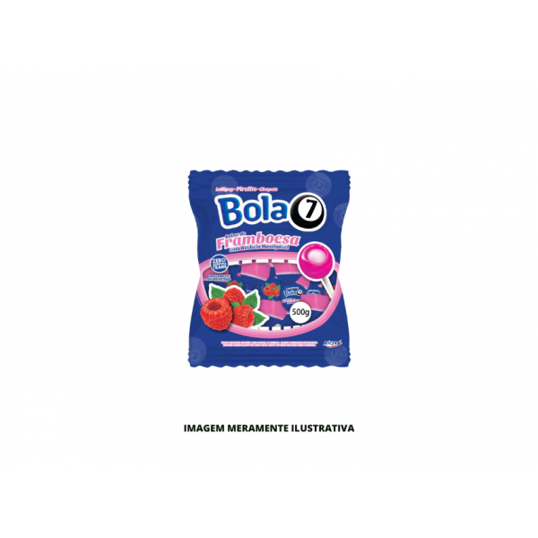 PIRULITO - RICLAN - 500g POP MANIA BOLA 7 FRAMBOESA